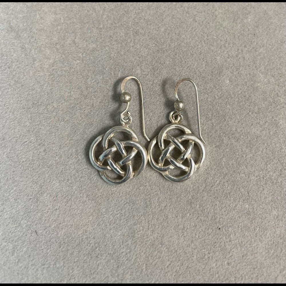 Sterling Silver Celtic Knot Pierced Earrings